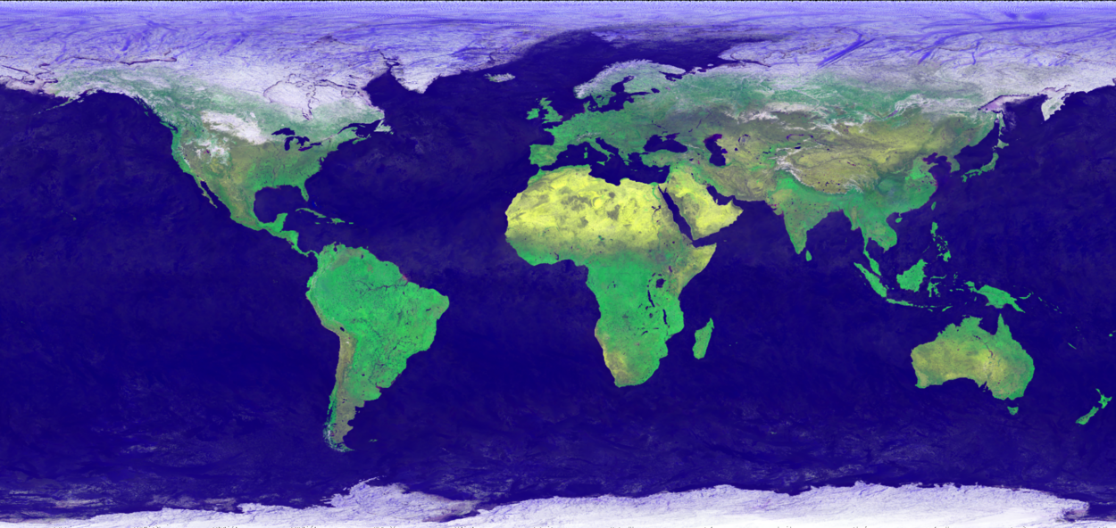 TROPOMI RGB global image